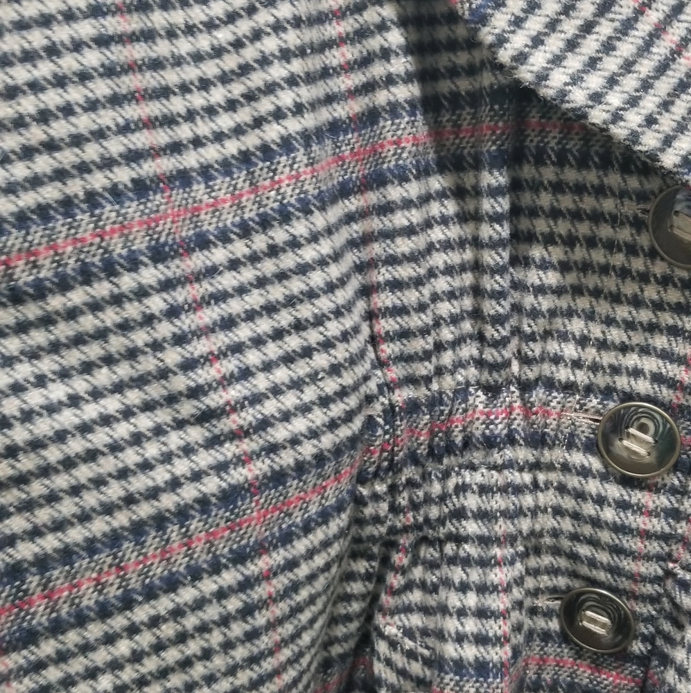 Jolt Tweeted Burberry Pattern Cape Shacket Type - image 2